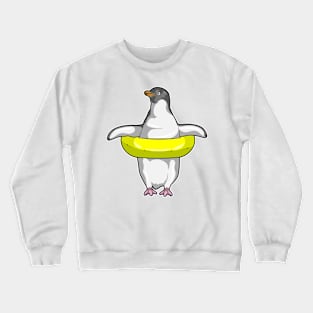 Penguin with Swim ring Crewneck Sweatshirt